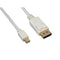 Tera Grand Mini DisplayPort Male to DisplayPort Male Cable (White, 6')