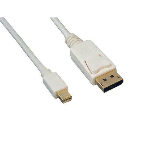 Tera Grand Mini DisplayPort Male to DisplayPort Male Cable (White, 10')