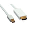 Tera Grand Mini DisplayPort to HDMI Cable (White, 10')