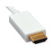 Tera Grand Mini DisplayPort to HDMI Cable (White, 10')