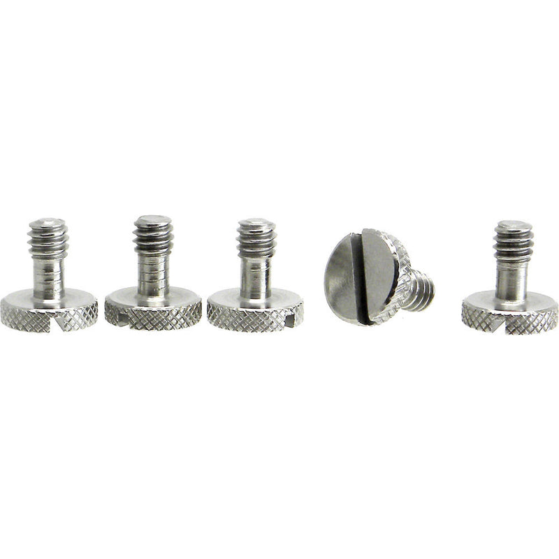 Desmond Knurled 1/4"-20 Slotted Screws (5-Pack)