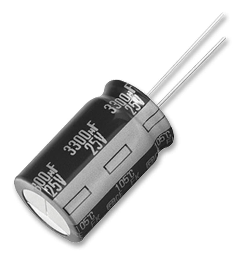 PANASONIC ELECTRONIC COMPONENTS EEUFK1E152S Electrolytic Capacitor, 1500 &micro;F, 25 V, FK Series, &plusmn; 20%, Radial Leaded, 16 mm