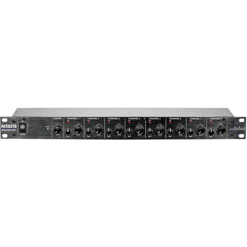 ART MX821S - Eight-Channel Mic/Line Mixer with Stereo Outputs