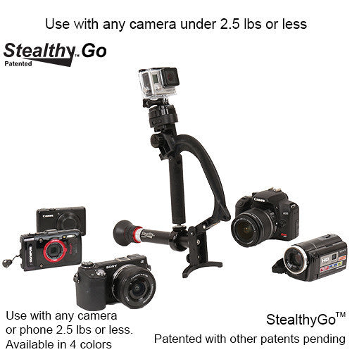 VariZoom StealthyGo Multi-Use Support & Stabilizer for GoPro/Small Camera (Black)