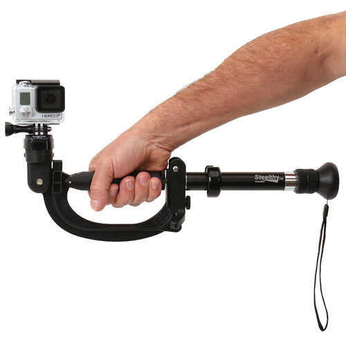 VariZoom StealthyGo Multi-Use Support & Stabilizer for GoPro/Small Camera (Black)