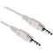 Pearstone Stereo Mini Male to Stereo Mini Male Cable (White, 1.5')