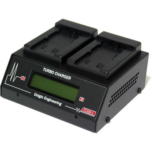 Dolgin Engineering TC200-i Two-Position Simultaneous Battery Charger for Panasonic VW-VBG6 and CGA-E/625