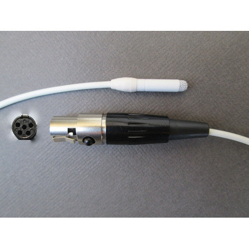 Sanken COS-11D Omni Lavalier Mic, Reduced Sens, Hardwired TA5F Connector for Lectrosonics Wireless Transmitter (No Accessories, White)