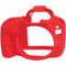 easyCover Silicone Protection Cover for Canon 90D (Red)