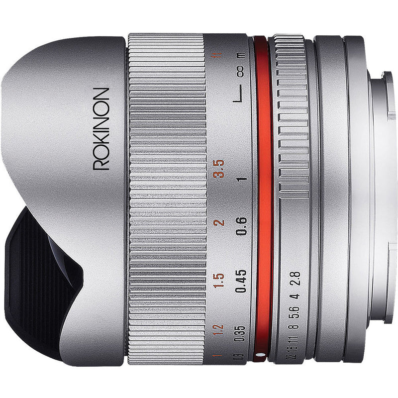 Rokinon 8mm f/2.8 UMC Fisheye II Lens for Sony E Mount (Silver)