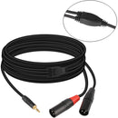 Kopul Y-Cable with 1/8" TRS Stereo Mini to 2 XLR Male Connectors (25')