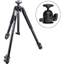 Manfrotto MT190X3 Aluminum Tripod with 496 Compact Ball Head