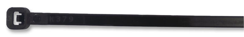 PRO POWER CVR200ABK Cable Tie, Nylon 6.6 (Polyamide 6.6), Black, 203 mm, 3.6 mm, 52 mm