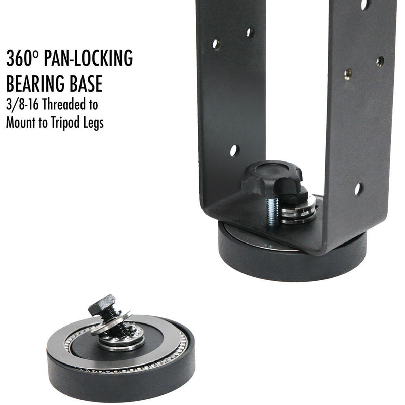 ProAm USA 360&deg; Pan Lockable Bearing Mount to 3/8" Tripod Legs