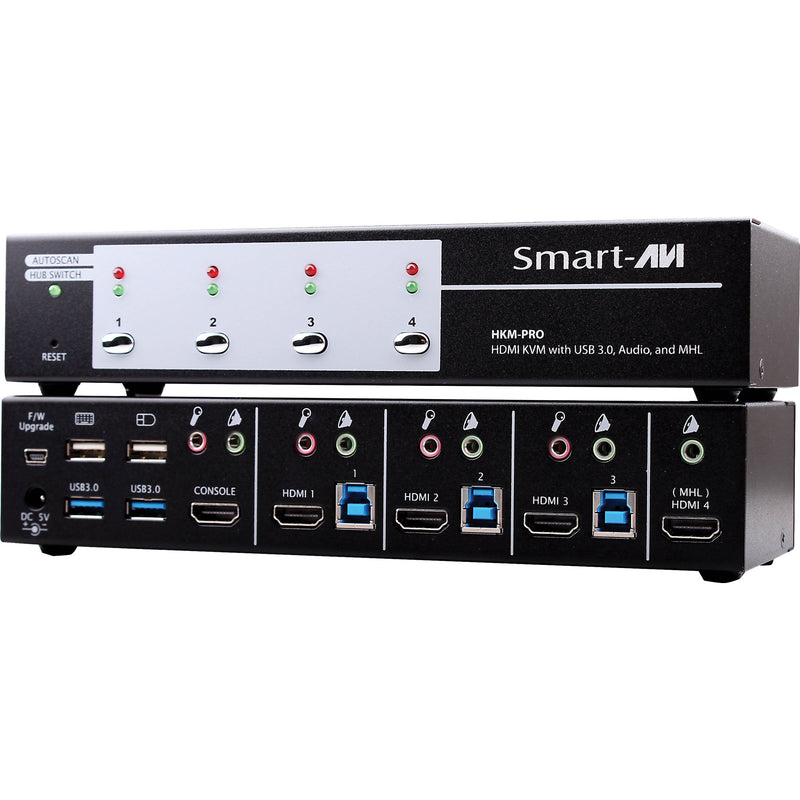 Smart-AVI HKM-Pro 3-Port HDMI KVM Switch