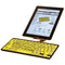 LogicKeyboard XL Print American English Bluetooth 3.0 Mini Keyboard (Black on Yellow)