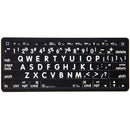 LogicKeyboard XL Print American English Bluetooth 3.0 Mini Keyboard (White on Black)