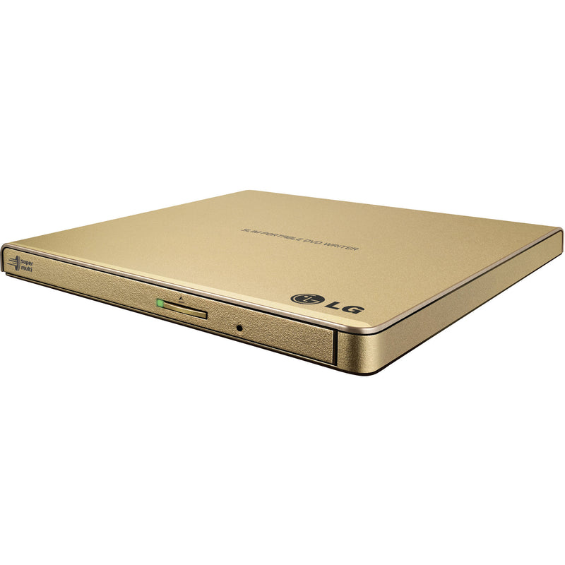 LG GP65NG60 Portable USB External DVD Burner and Drive (Gold)