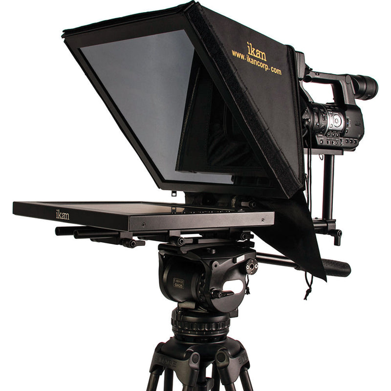 ikan PT3500 15" Rod Mounted Teleprompter for Location and Studio