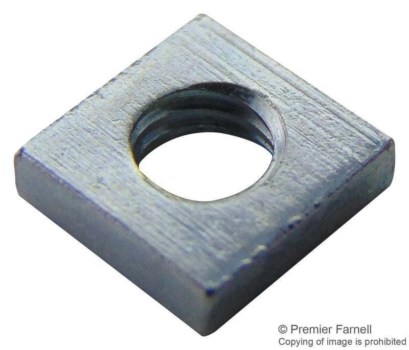 TR FASTENINGS M4- SQST-Z100- PRESS NUT, SQUARE, BZP, M4