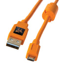 Tether Tools TetherPro USB 2.0 A Male to Micro-B 5-Pin Cable (15', Orange)