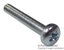 DURATOOL M330 PRSTMCZ100- Machine Screw, M3, Steel, 30 mm, Bright Zinc, Pan Head Pozidriv