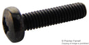 TR FASTENINGS M312 PRSTMCB100- Machine Screw, M3, Steel, 12 mm, Chemically Blackened, Pan Head Pozidriv