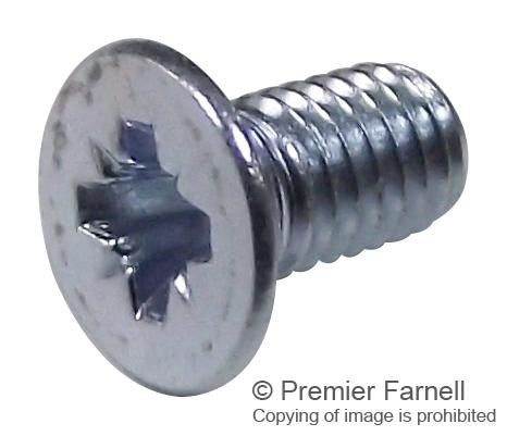 DURATOOL M530 KRSTMCZ100- Machine Screw, M5, Steel, 30 mm, Bright Zinc, Flat / Countersunk Head Pozidriv