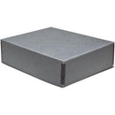 Print File 4.5 x 6.5 x 4.5" Drop-Front Metal Edge Archival Storage Box (Black)