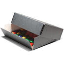 Print File Drop-Front Metal Edge Archival Storage Box (Gray, 11.5 x 14.5 x 3")