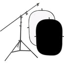 Impact 5x7' Collapsible Background Kit (Black/White)