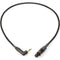 Remote Audio Unbalanced Adapter Cable 3.5mm RA to TA5F for Stereo Outputs into Lectrosonics Transmitters (18")