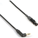 Remote Audio Unbalanced Adapter Cable 3.5mm RA to TA5F for Stereo Outputs into Lectrosonics Transmitters (18")