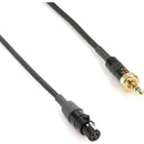 Remote Audio Unbalanced Adapter Cable TA3F to 3.5mm Locking TRS for Sennheiser Transmitters (18")