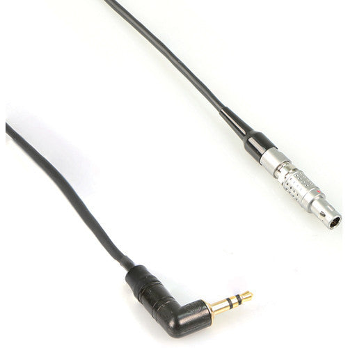 Remote Audio Timecode Adapter Cable 3.5mm RA TS to 4-Pin LEMO Male for IFB (18")