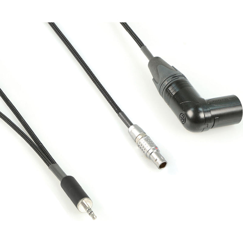 Remote Audio Breakout 3.5mm TRS to 5-Pin LEMO & XLR5M RA for Zaxcom (18")