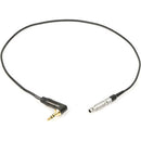 Remote Audio Timecode Adapter Cable 3.5mm RA TS to 4-Pin LEMO Male for IFB (18")