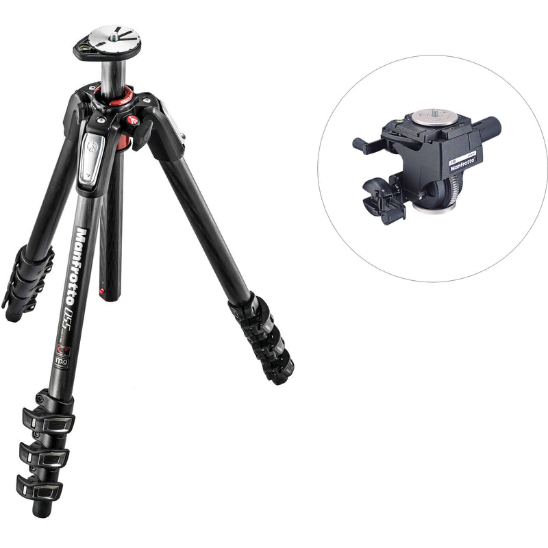 Manfrotto MT055CXPRO4 Carbon Fiber Tripod with 400 HD Geared Head