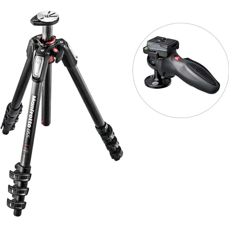 Manfrotto MT055CXPRO4 Carbon Fiber Tripod with 324RC2 Light Duty Grip Ball Head