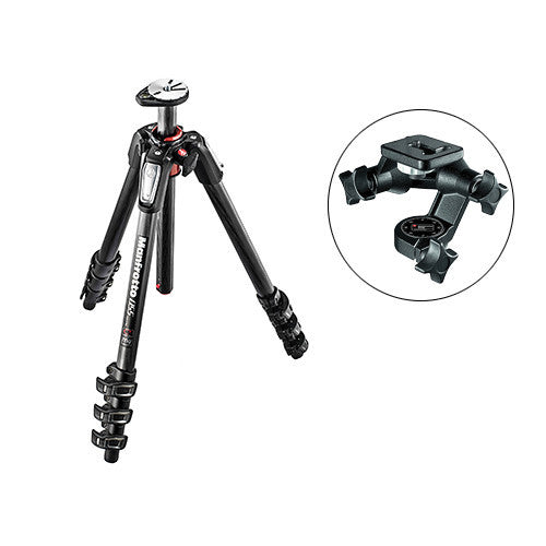 Manfrotto MT055CXPRO4 Carbon Fiber Tripod with 056 3D Junior Pan/Tilt Head