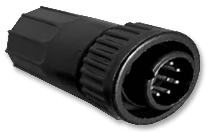 CONXALL 3182-3PG-3DC Circular Connector, Cable Mount Plug, 3 Contacts, Solder Pin, Nylon (Polyamide) Body