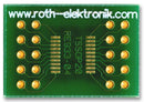 ROTH ELEKTRONIK RE933-04 Adaptor, SMD, Epoxy Glass Composite, 1.5mm, 16mm x 23.5mm