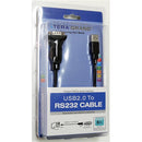 Tera Grand USB 2.0 to RS232 Serial DB9 Adapter Cable (6', Black)