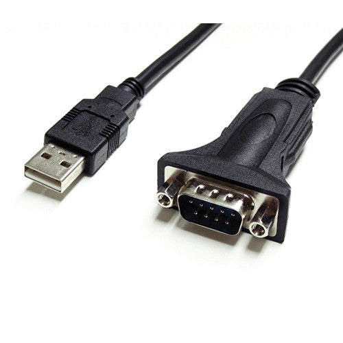 Tera Grand USB 2.0 to RS232 Serial DB9 Adapter Cable (6', Black)