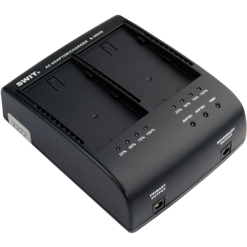 SWIT S-3602I Dual Charger/Adapter for JVC SSL-JVC50 Battery