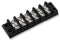 MARATHON SPECIAL PRODUCTS 600A-GP-6 Panel Mount Barrier Terminal Block, 2 Row, 6 Ways, 22 AWG, 12 AWG, 9.5 mm, 15 A