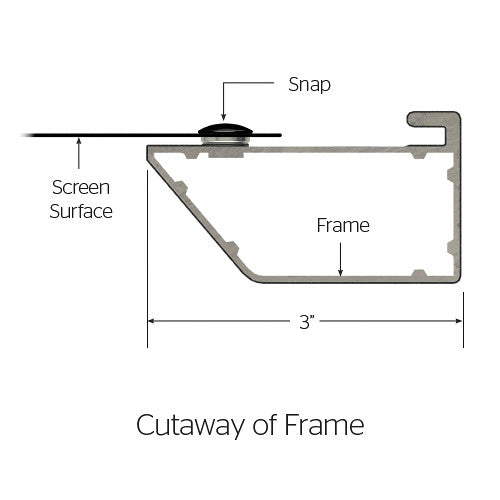 Da-Lite 24753V Cinema Contour 45 x 80" Fixed Frame Screen