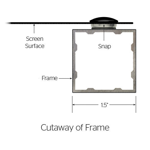 Da-Lite 24805V Da-Snap 45 x 106" Fixed Frame Screen