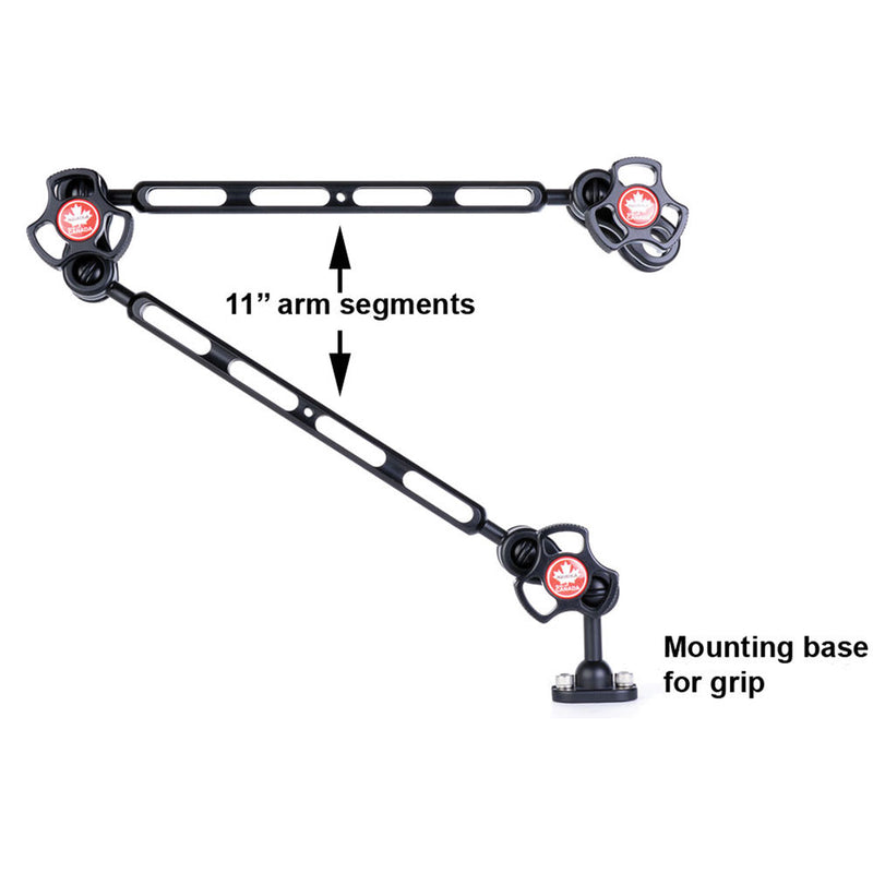 Aquatica DELTA 3 Strobe Arm Kit with 11" Double Ball Middle and Top Sections