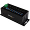 StarTech 7-Port Industrial USB 3.0 ESD and Surge Protection Hub (Black)